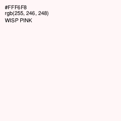 #FFF6F8 - Wisp Pink Color Image